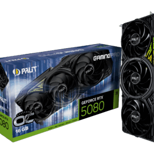 PLACA DE VIDEO PALIT GEFORCE RTX 5080 GAMINGPRO 16GB 256 BITS OC NE75080S19T2-GB2031A