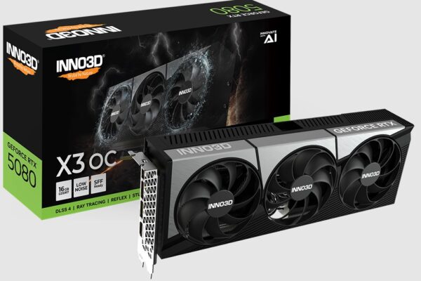 GPU INNO3D GEFORCE RTX  5080 X3 OC 16GB 256-BIT N50803-16D7X-17603930