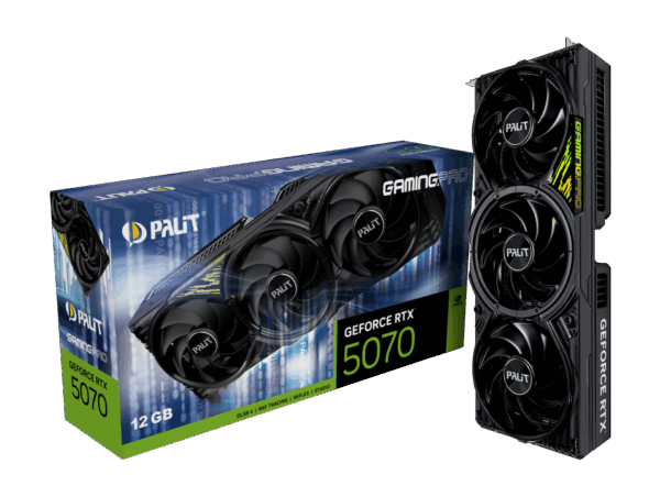 PLACA DE VIDEO PALIT GEFORCE RTX 5070 GAMINGPRO 12GGB 192BITS NE75070019K9-GB2050A
