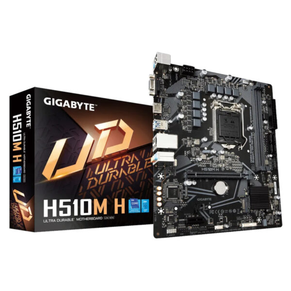 PLACA-MÃE GIGABYTE H510M H V2 MICRO ATX, LGA1200, 2XDDR4 64GB, 2XUSB 3.2, 4XUSB 2.0, 1X D-SUB, 1X HDMI