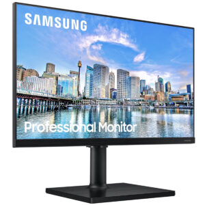MONITOR SAMSUNG 24" FULL HD 75HZ IPS AJUSTE DE ALTURA ROTAÇÃO INCLINAÇÃO HDMI DP USB FREESYNC - LF24T450FQLMZD