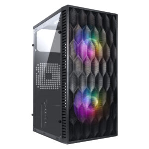 GABINETE GAMER VINIK WAVE PRETO LATERAL ACRILICO - GGWACBK