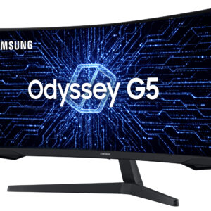 MONITOR SAMSUNG GAMER CURVO ODYSSEY 34" 165HZ 1MS WQHD ULTRAWIDE HDMI DP FREESYNC PREMIUM PRETO - LC34G55TWWLMZD