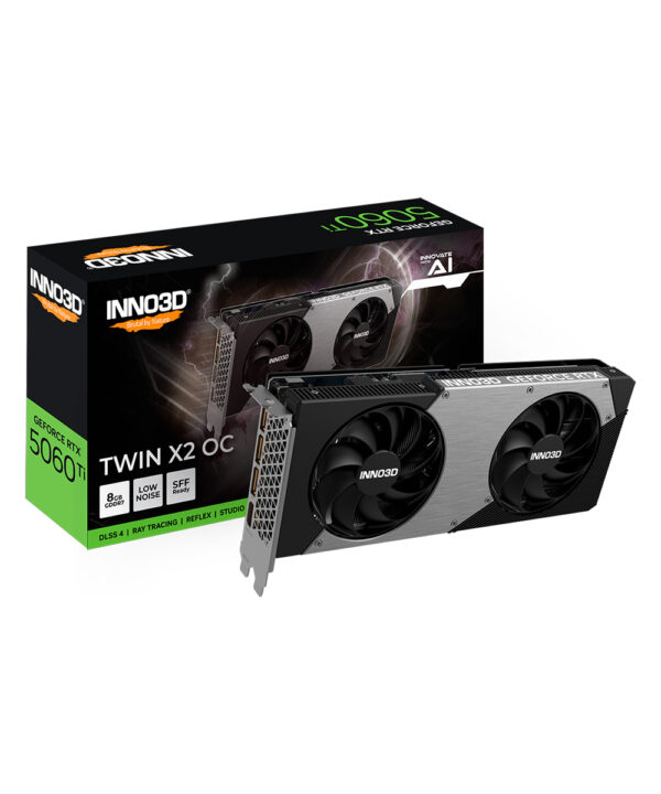 GPU INNO3D GEFORCE RTX 5060 TI 8GB 128BITS GDDR7 TWIN X2 OC N506T2-08D7X-193075N